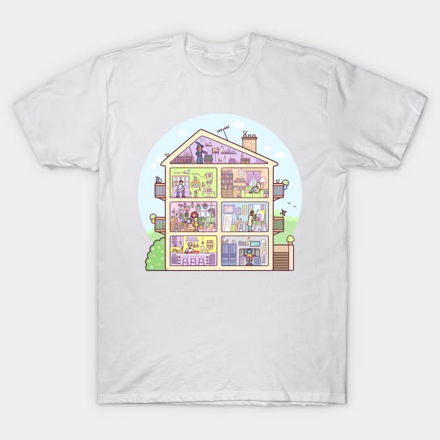 Introvert Lane T-Shirt by sombrasblancas